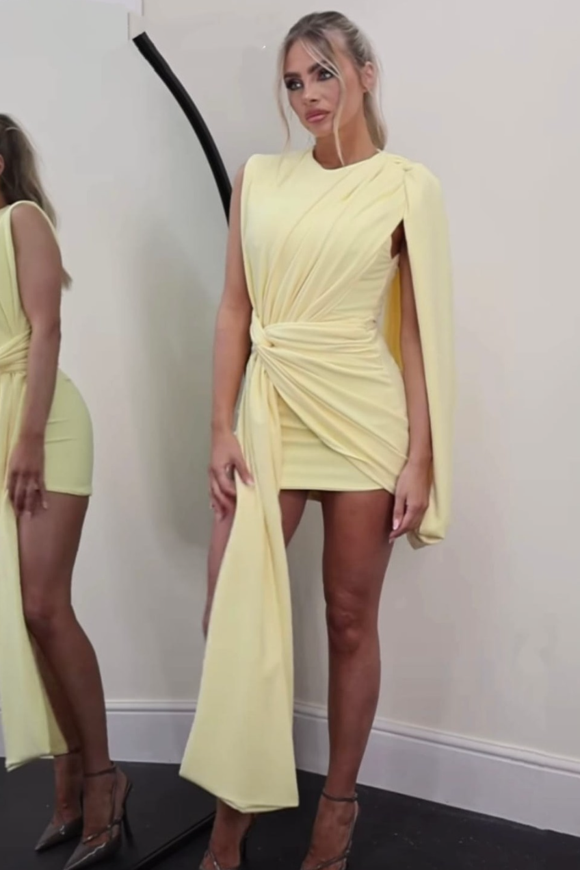 JYY Drape Dress - Yellow