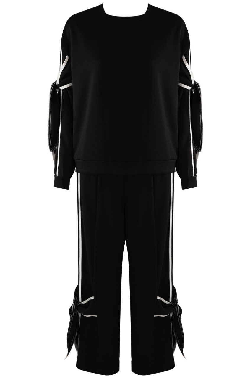 Side Knot Lounge Set - Black