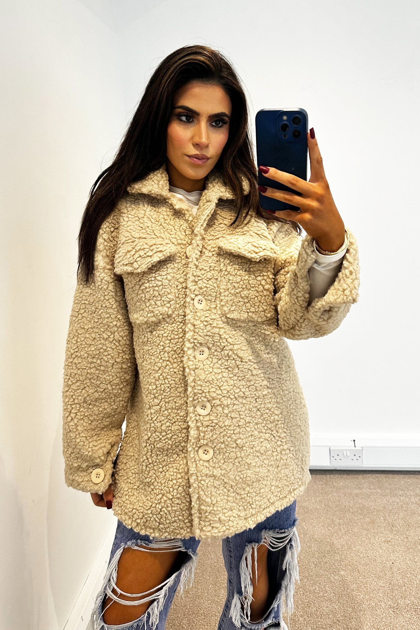 Teddy Jacket - Beige