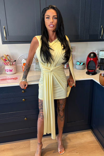 JYY Drape Dress - Yellow