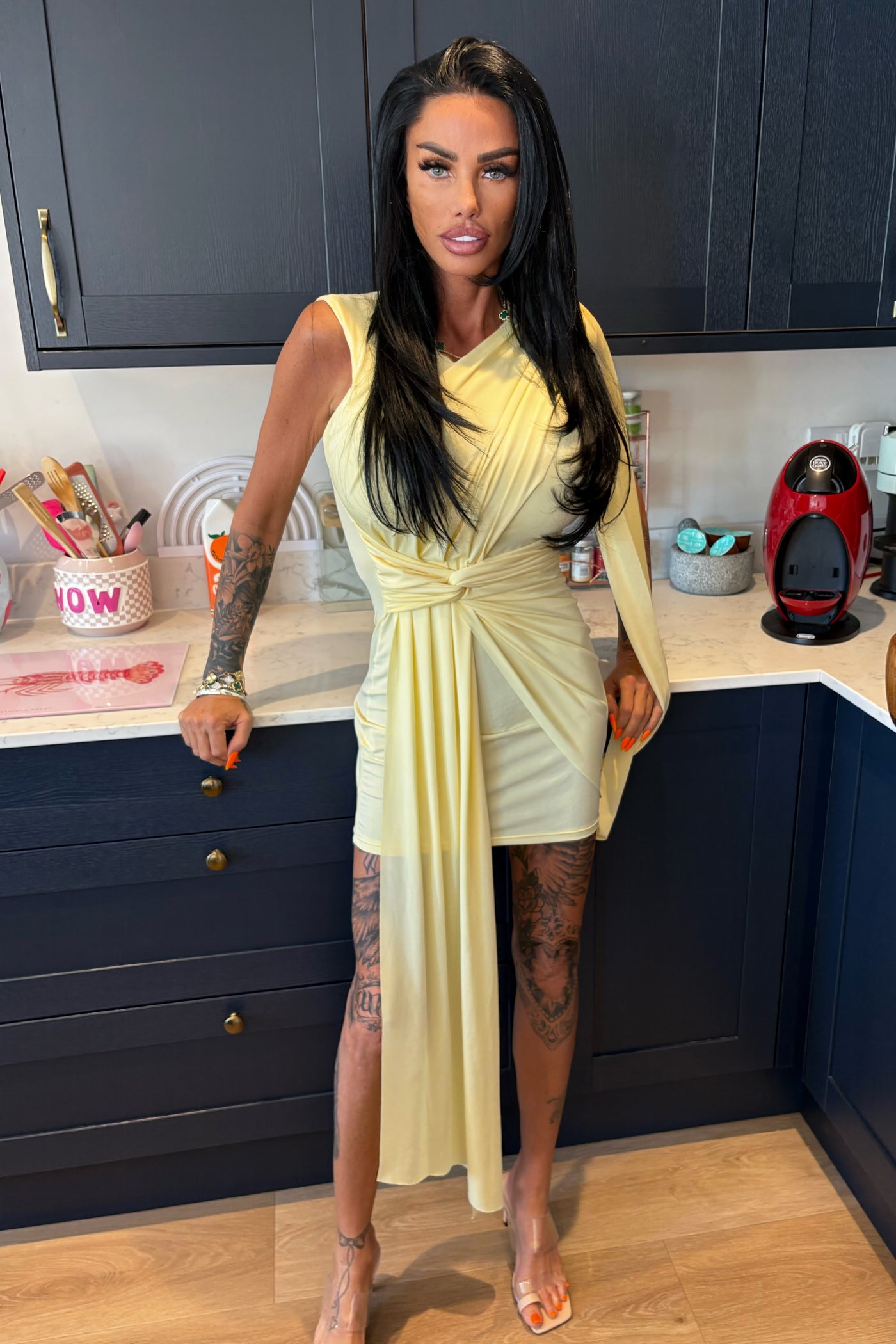 JYY Drape Dress - Yellow