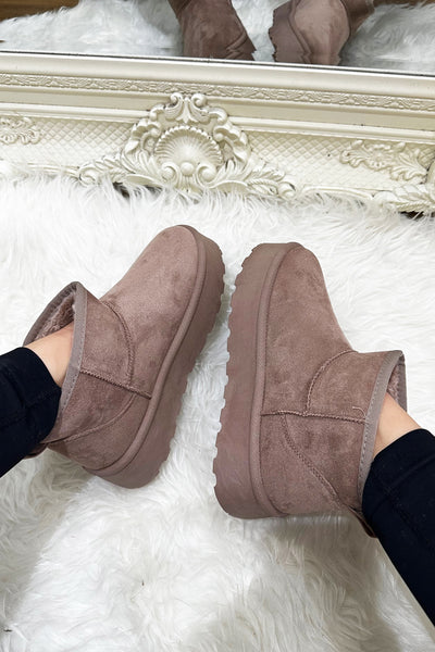 JYY Platform Boots - Mocha