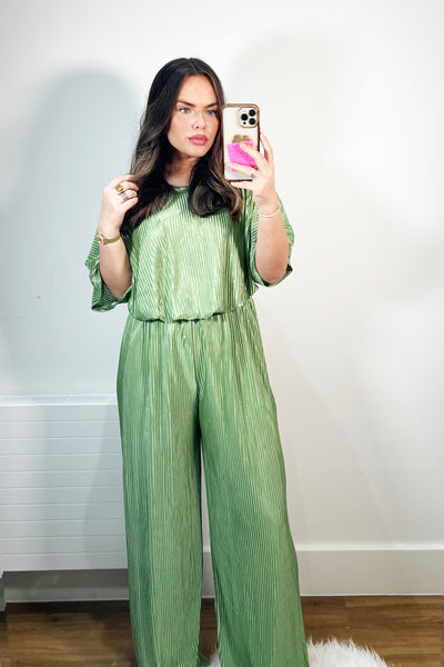 JYY Pleated Set - Green