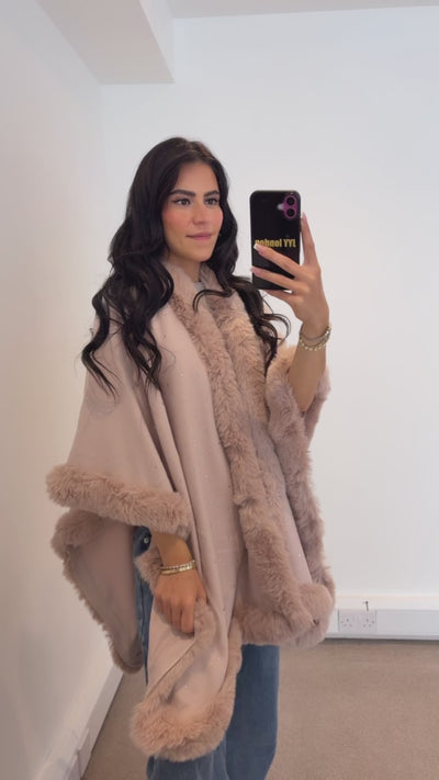 Diamante Cape - Pink