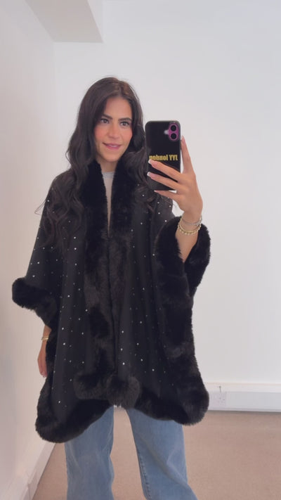 Diamante Cape - Black