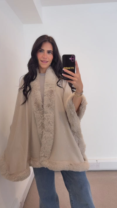 Diamante Cape - Beige