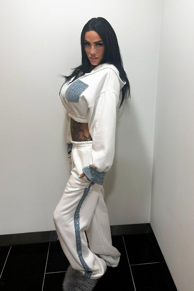 Sparkle Pocket Tracksuit - White