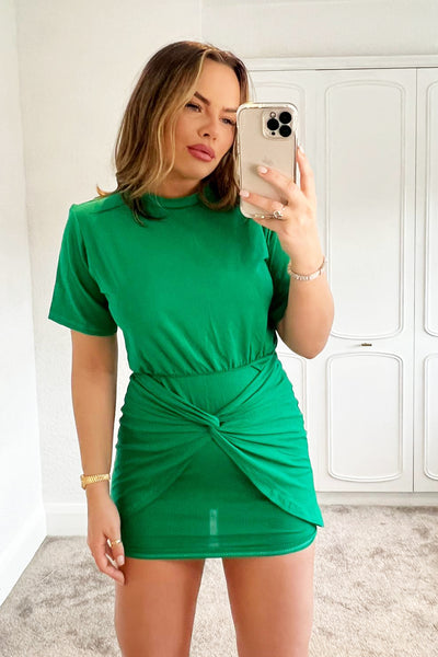 Knot Dress - Green