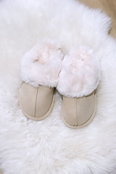 JYY Fluffy Slippers - Beige