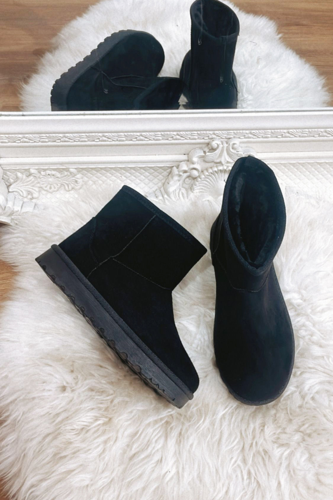 JYY Faux Fur Boots - Black